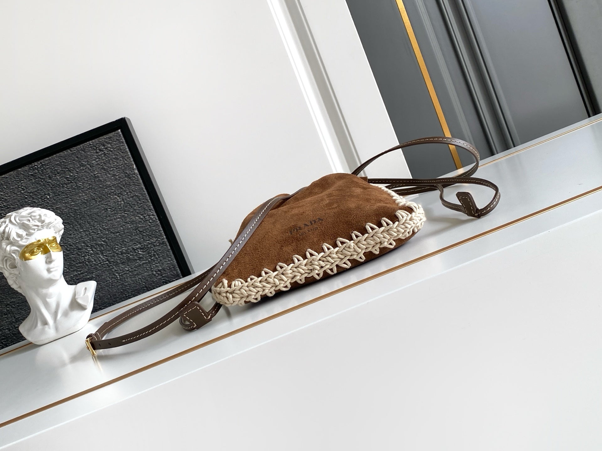 Prada 2026 Phone Bag Suede
