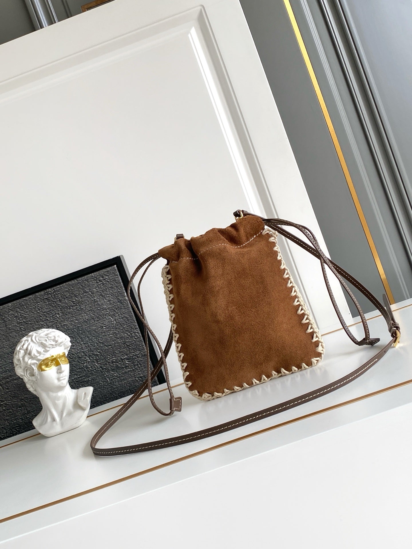 Prada 2026 Phone Bag Suede