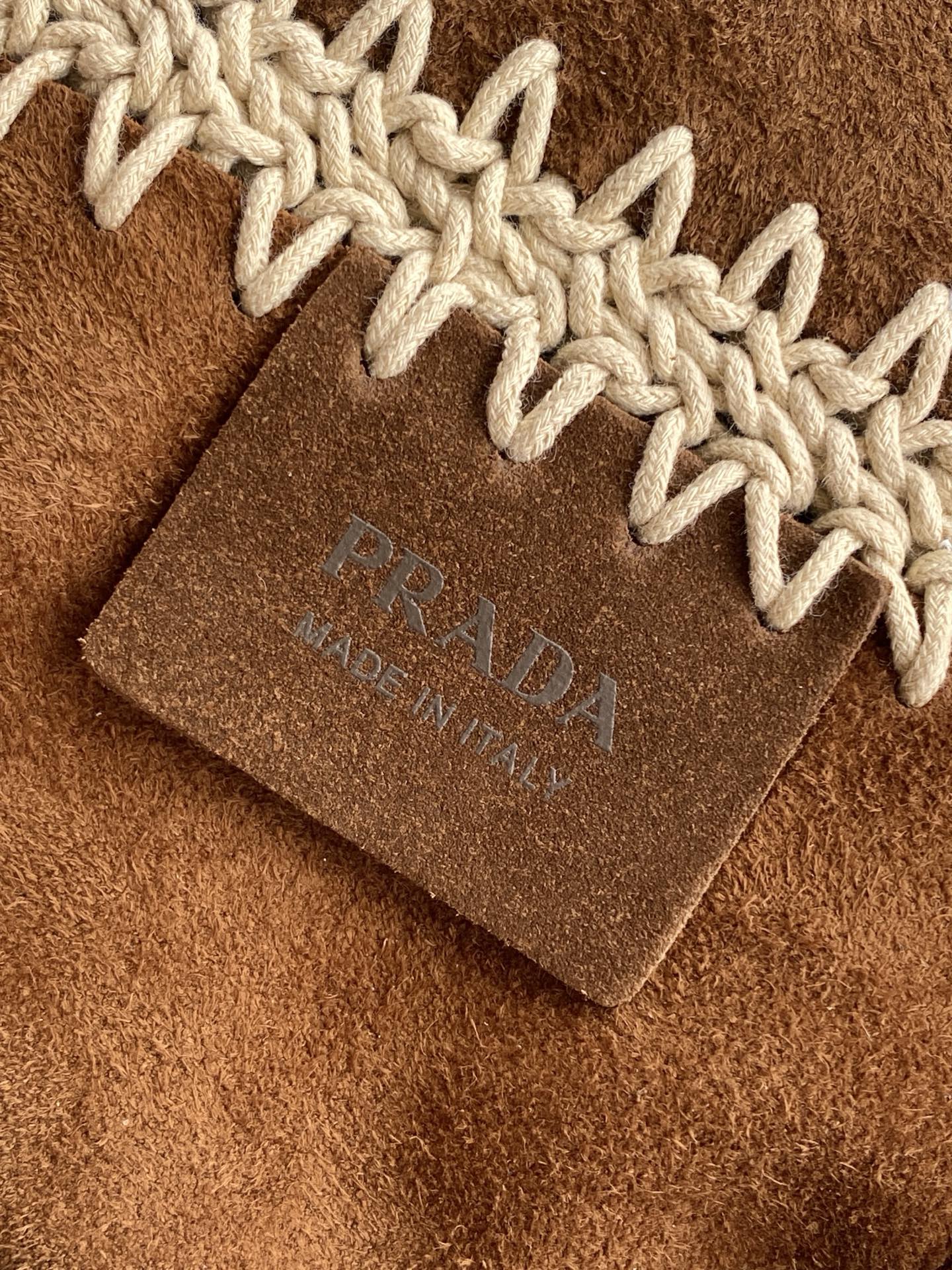 Prada 2026 Phone Bag Suede