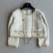 CC 25 Small Jacket White Linen 300120