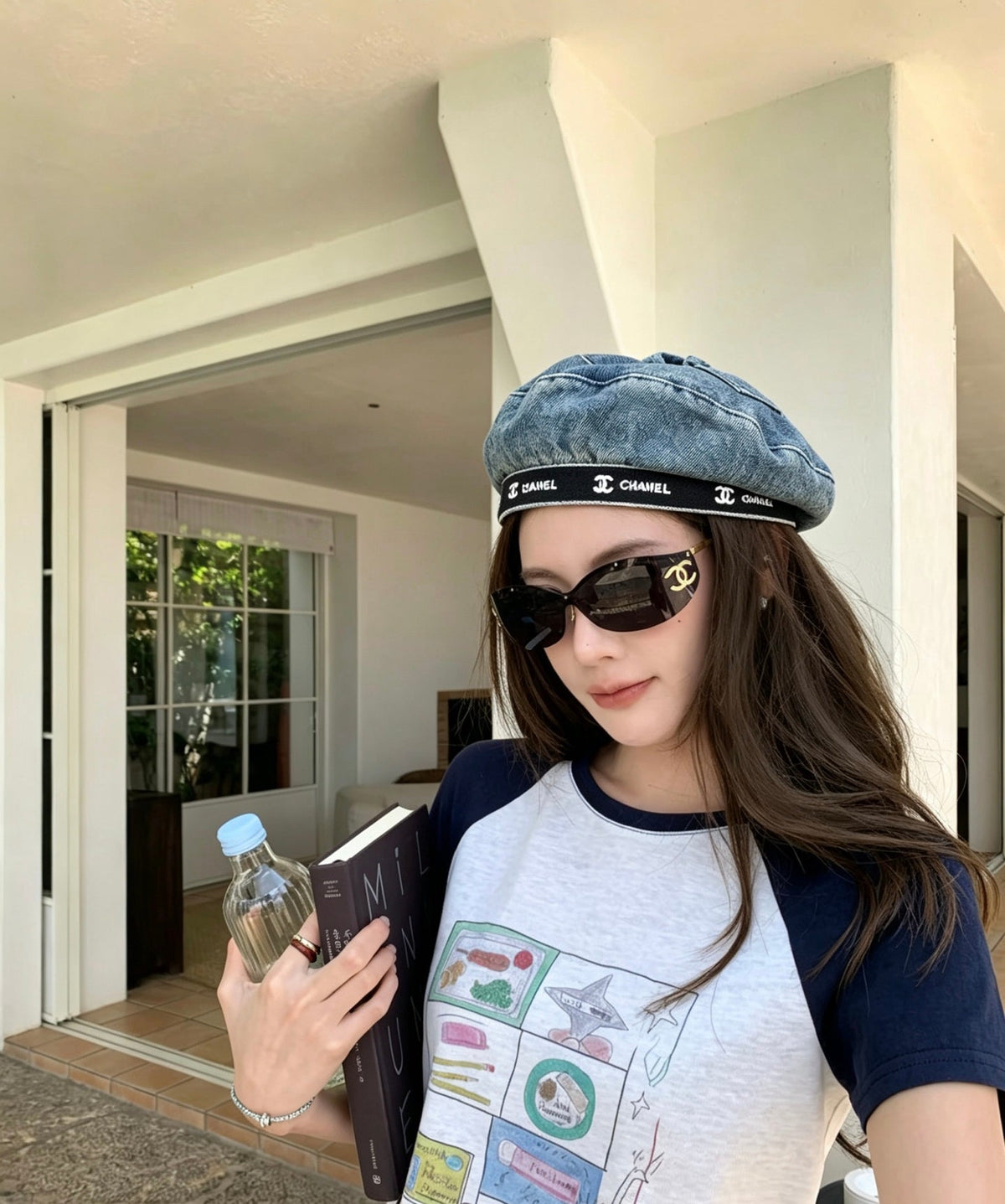 Chanel 2026 Denim Beret Hat 519515