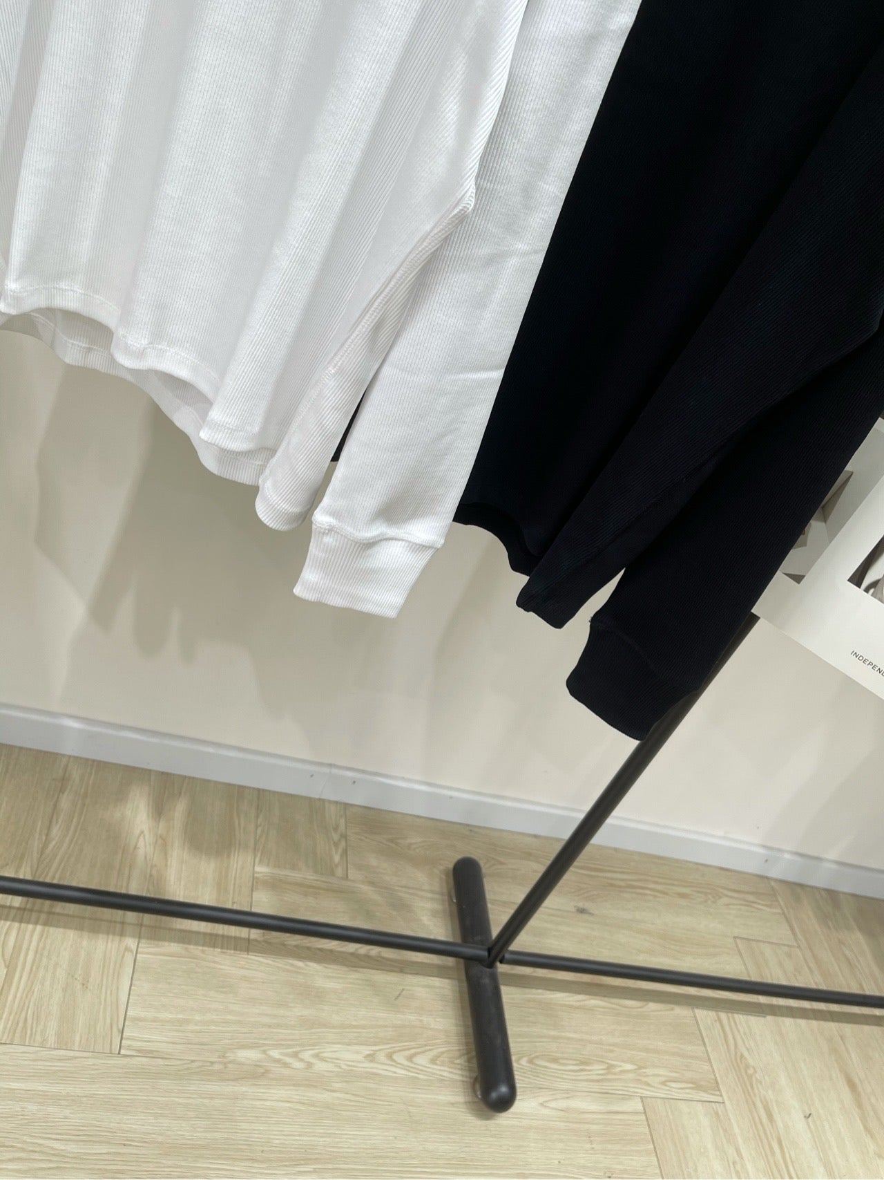 Loewe 2025 Long-Sleeve T-Shirt White and Black Cotton 296663