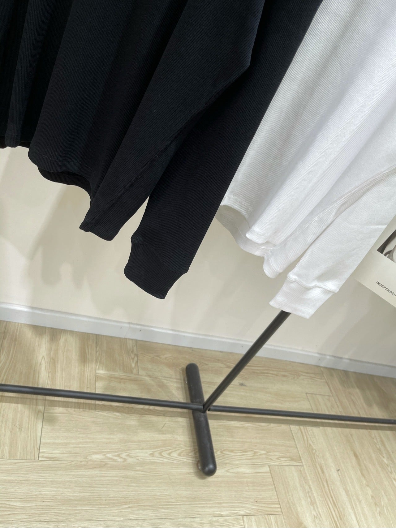 Loewe 2025 Long-Sleeve T-Shirt White and Black Cotton 296663