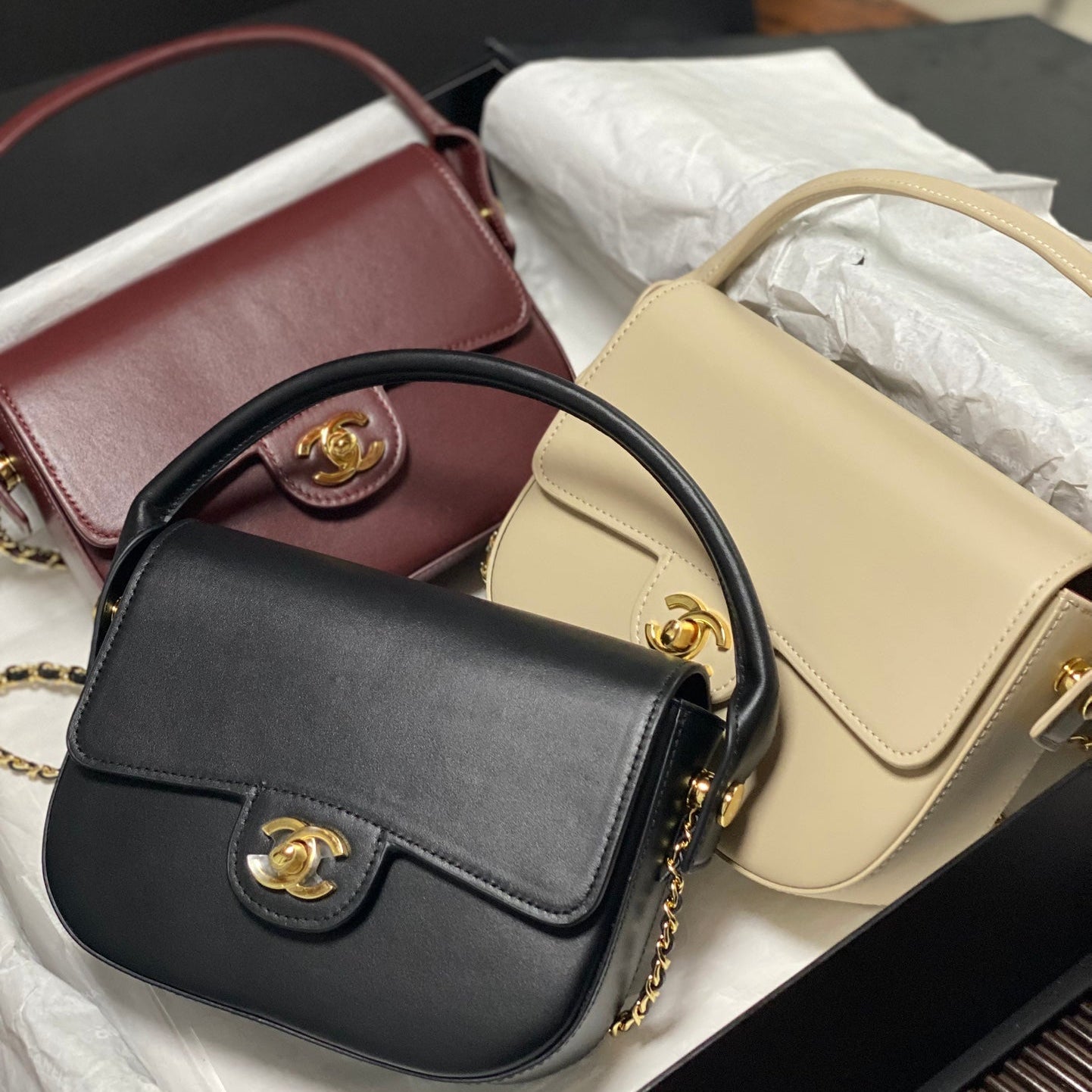Chanel 2026 Flap Bag 17cm Lambskin Gold Hardware