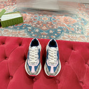 GG RHYTON TRAINER LIGHT BROWN AND PINK CALFSKIN