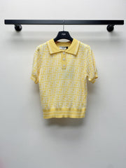 Fendi 25C Polo Shirt Yellow 228190