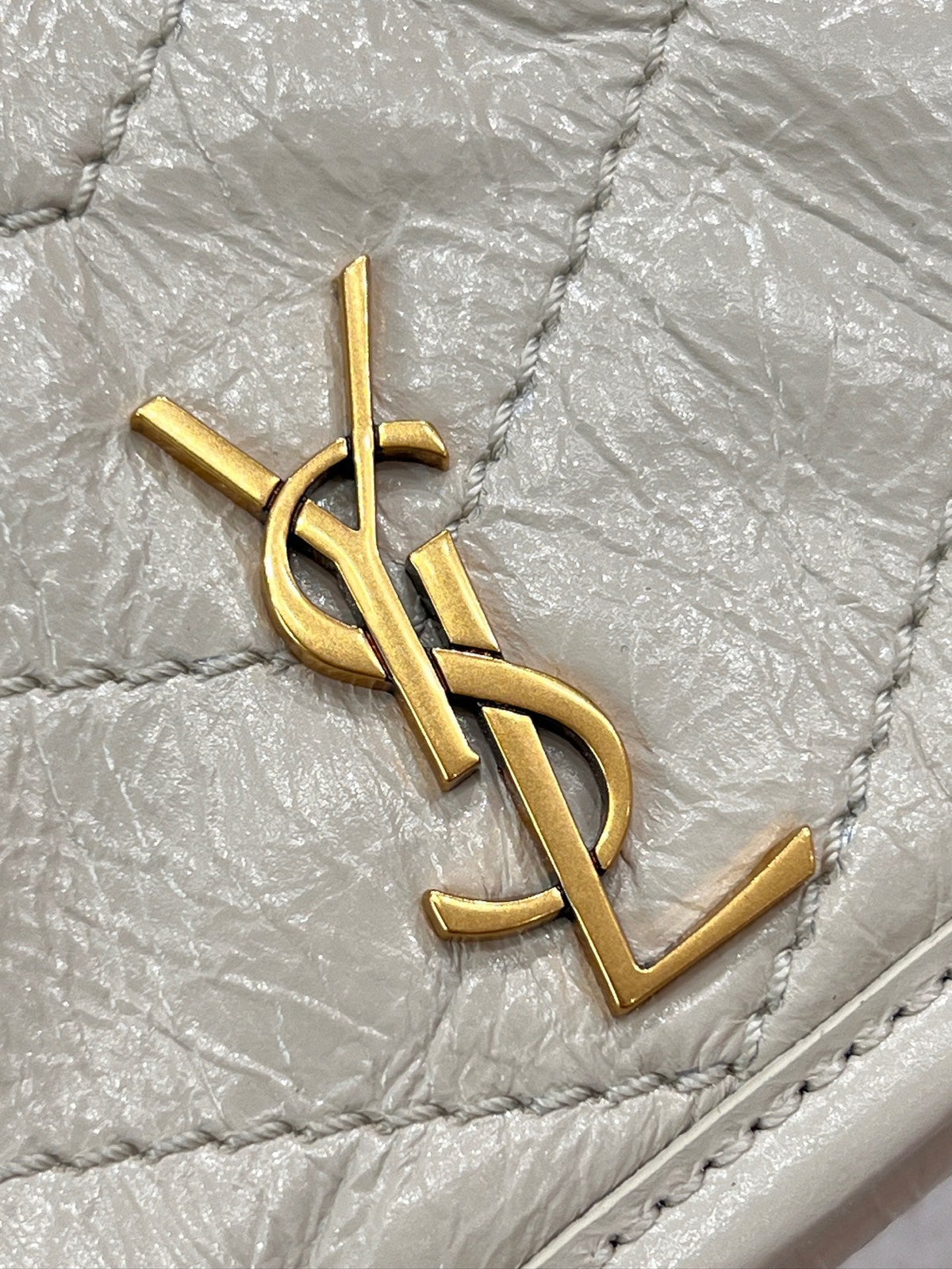 YSL 2026 Cassandre Niki Mini Bag 20cm Gold Hardware Vintage Leather