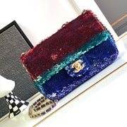 Flap Bag Mini 21cm Multicolor Sequin