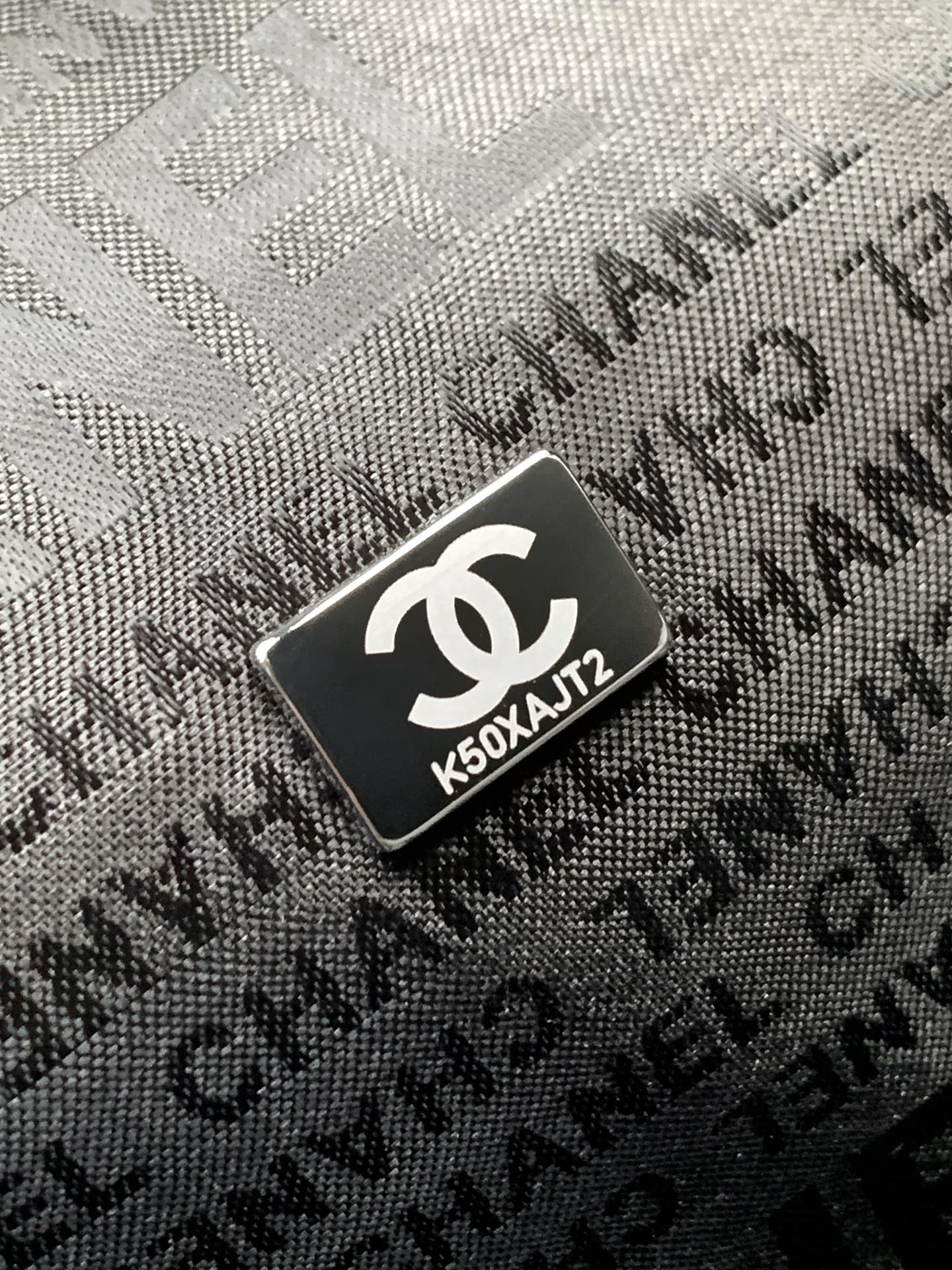 CC Vintage Hobo Bag 40cm Black Lambskin Silver Hardware