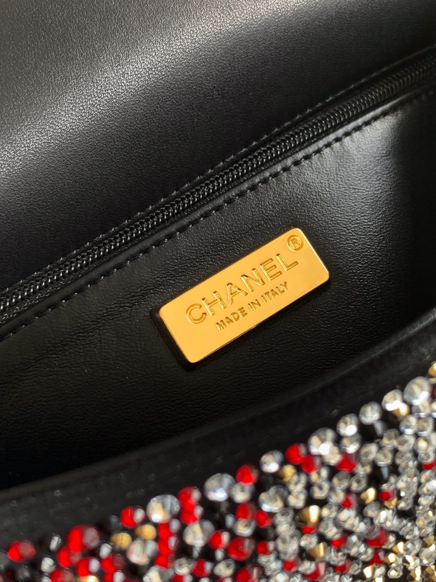 CC Classic Flap Bag  full diamond mutilcolor calfskin