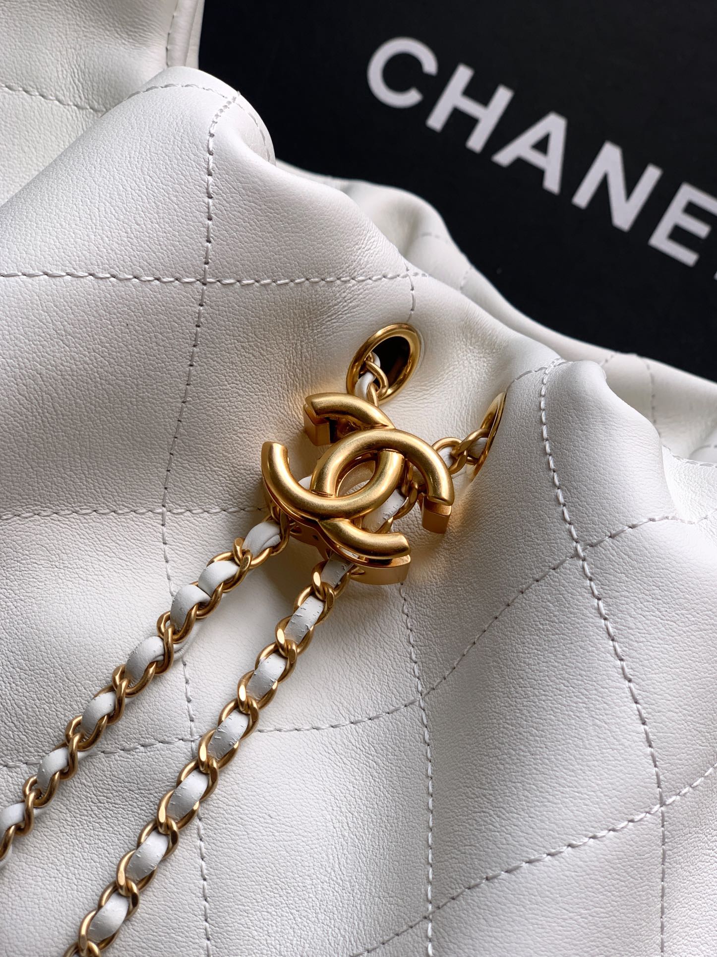 Chanel 2026 Hobo Bag 29cm White Calfskin