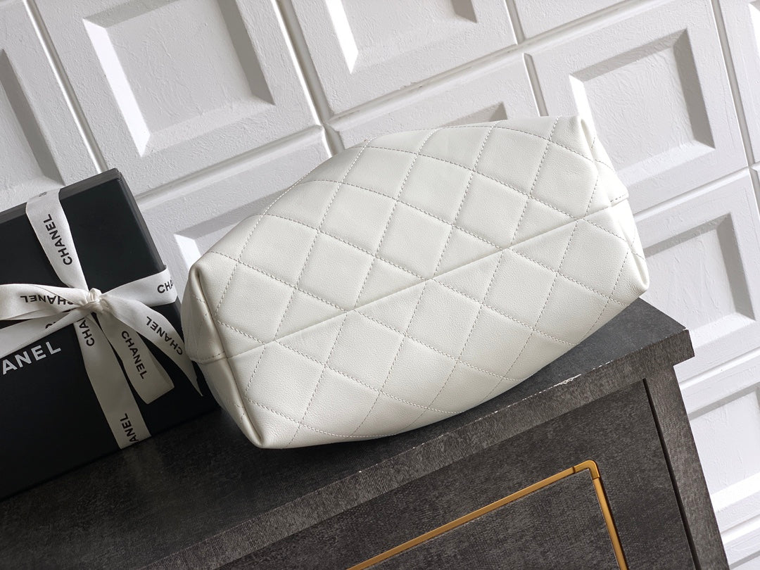 Chanel 2026 Hobo Bag 29cm White Calfskin