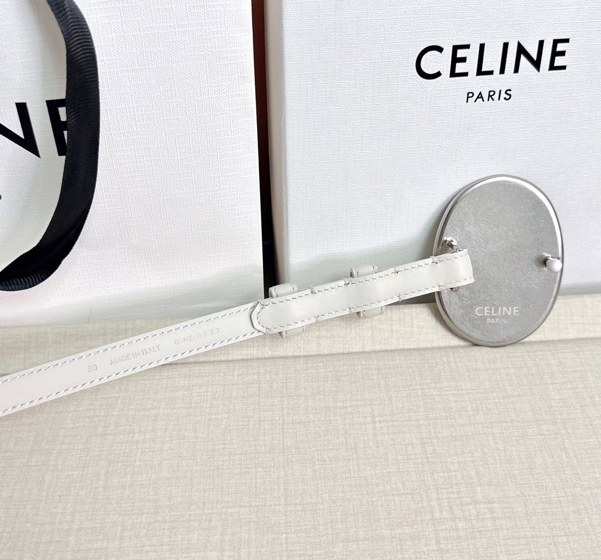 Celine 2026 Little Maison Belt 13mm Leather 205097