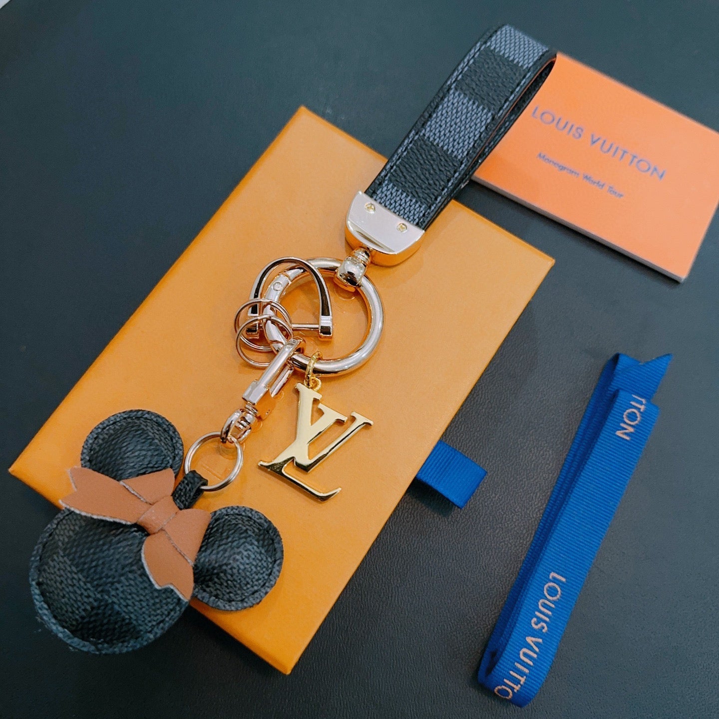 LV Black Mickey Mouse Charm