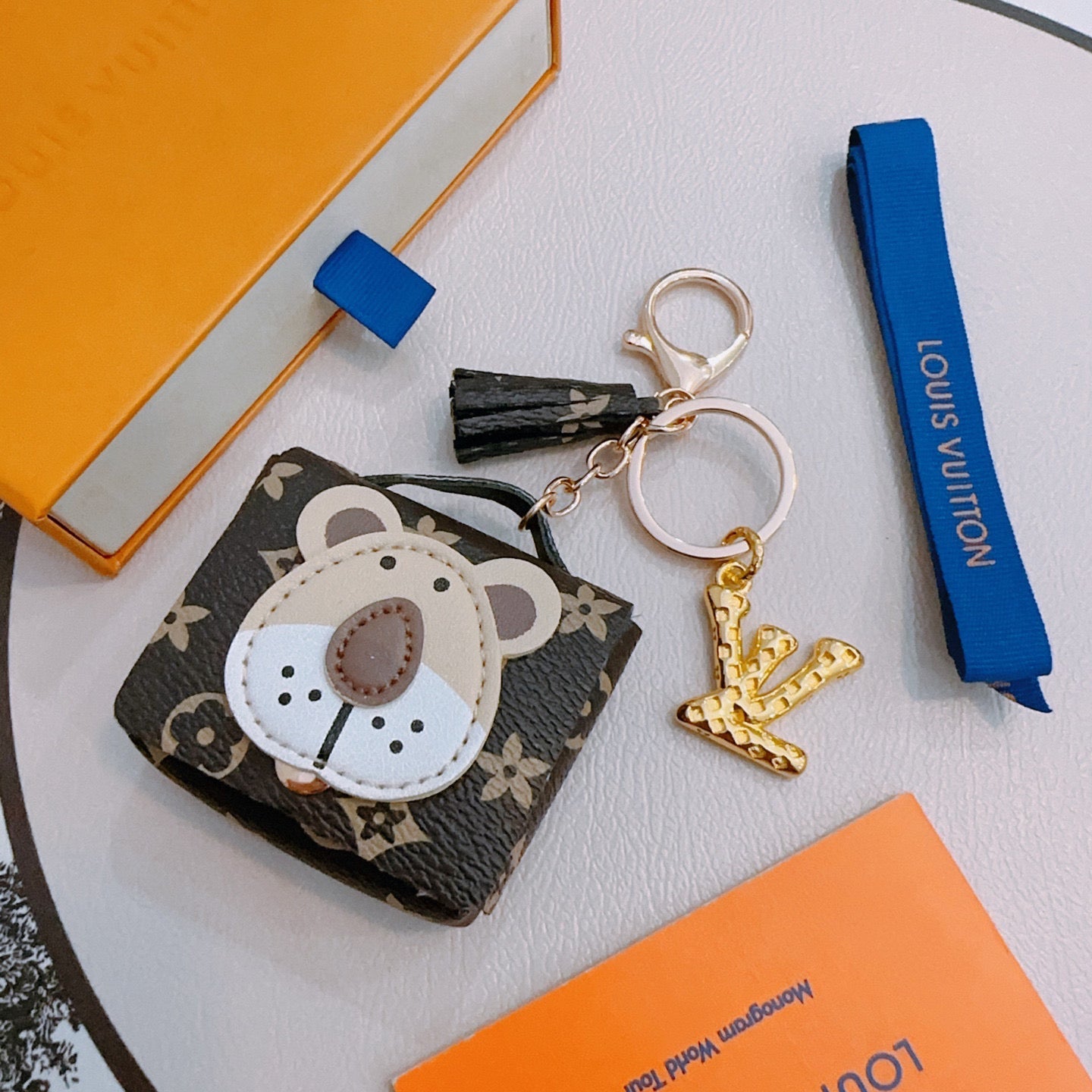 LV Bear Bag Charm