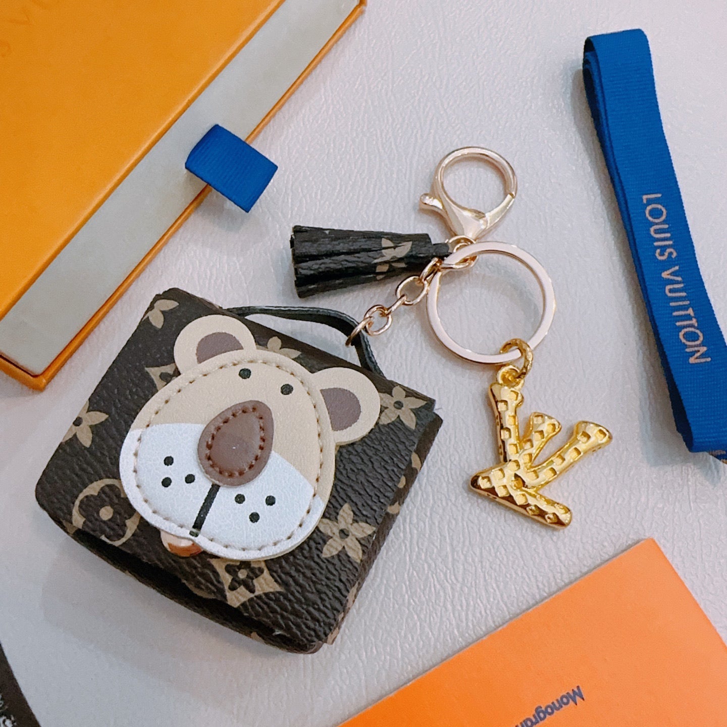 LV Bear Bag Charm