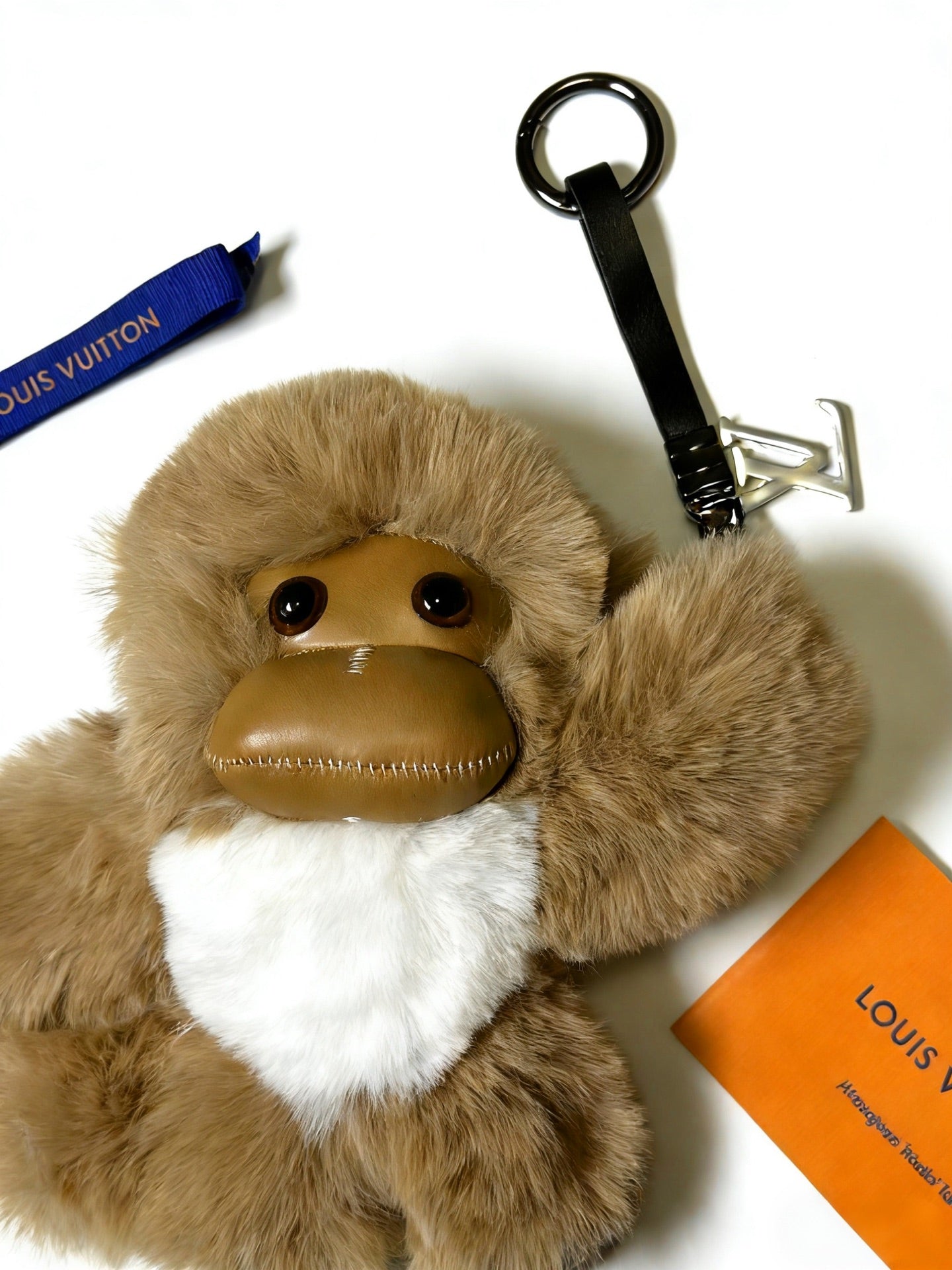 LV Monkey Brown and Beige Charm