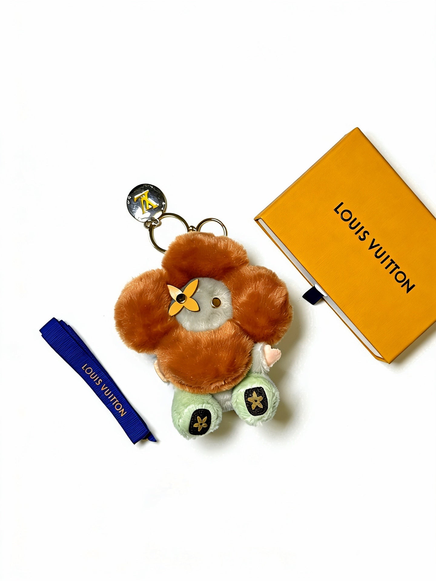 LV Vivienne Brown and Pink Charm