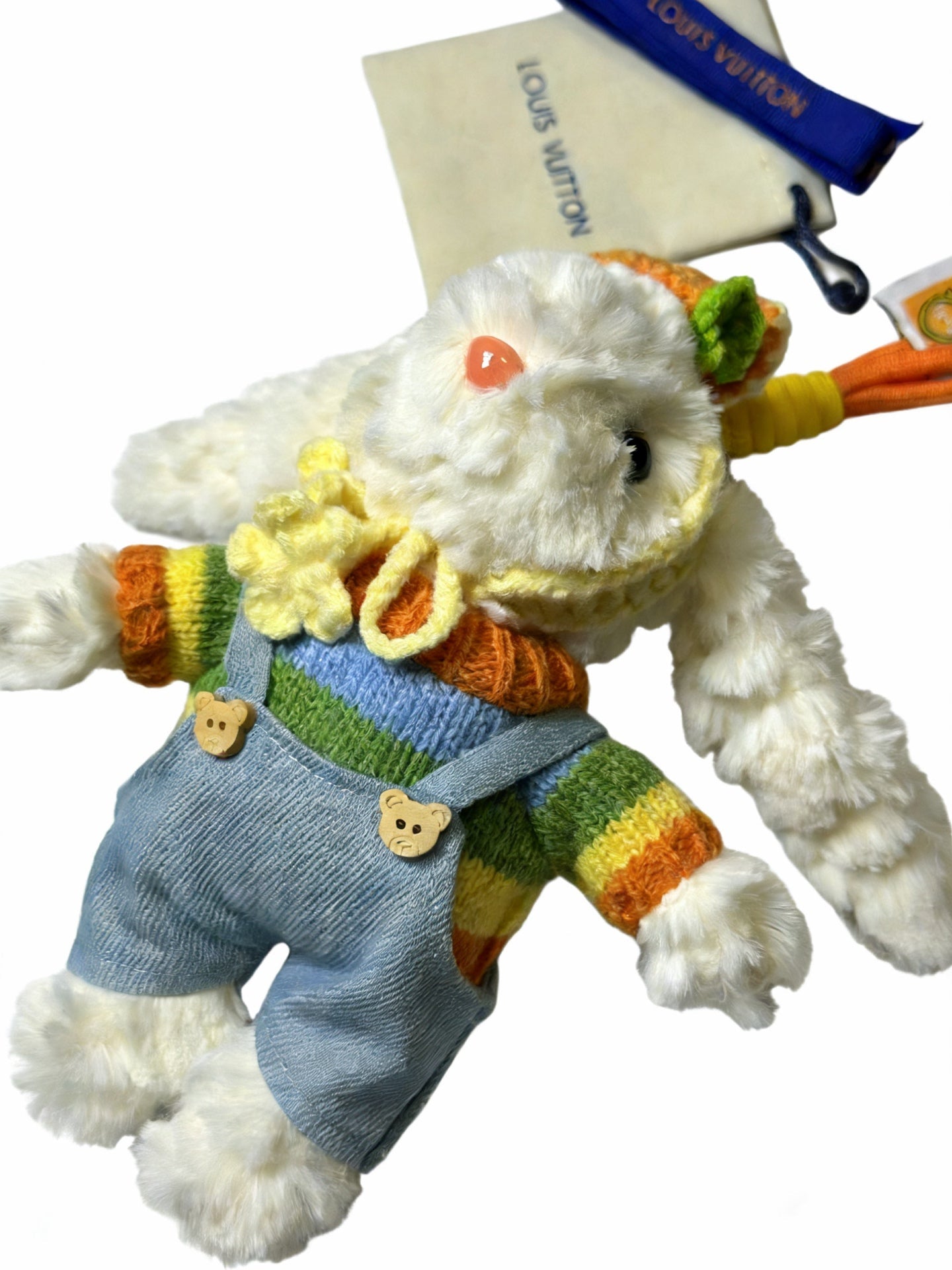 LV White mix Colors Rabbit Charm