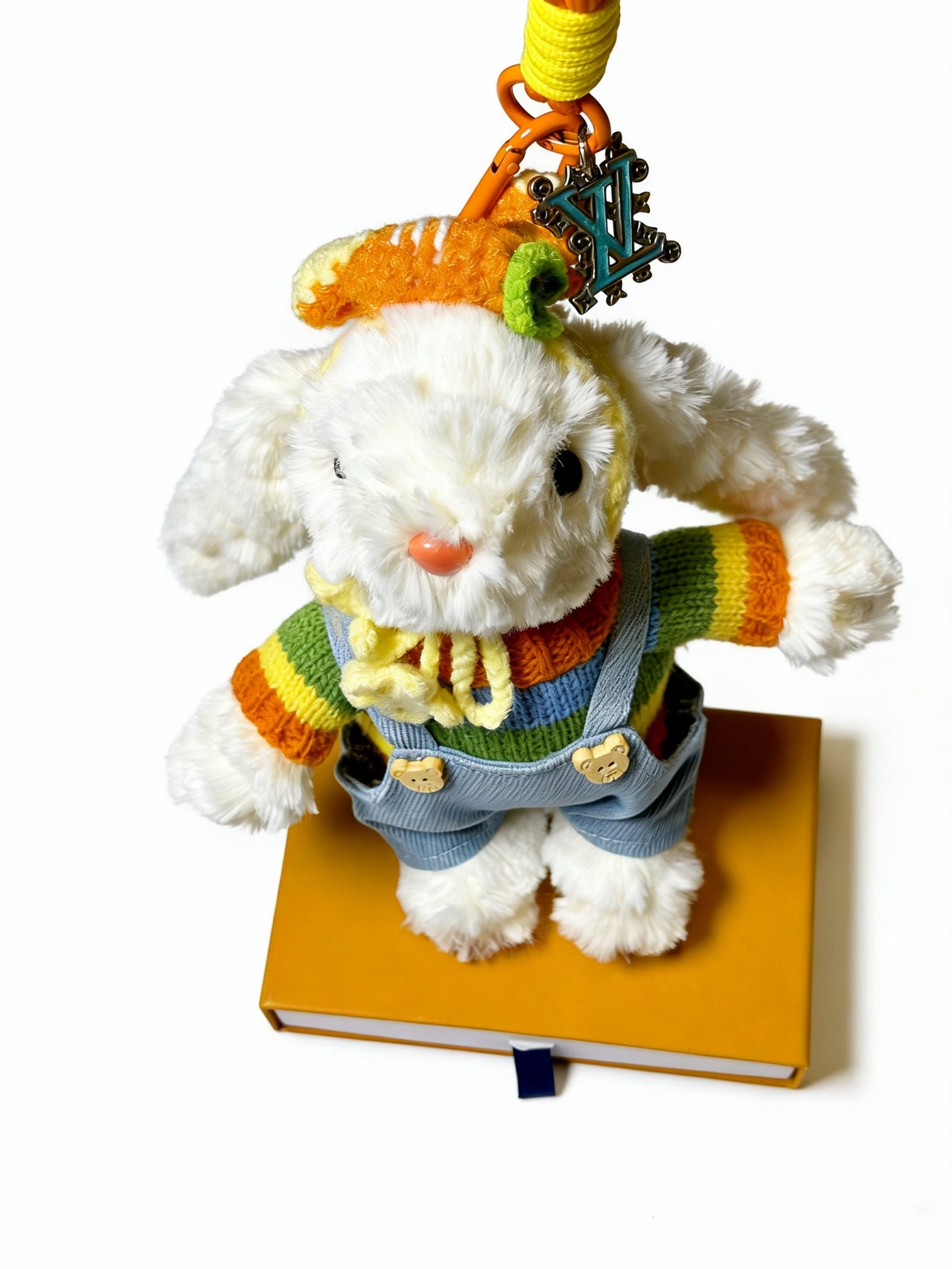 LV White mix Colors Rabbit Charm