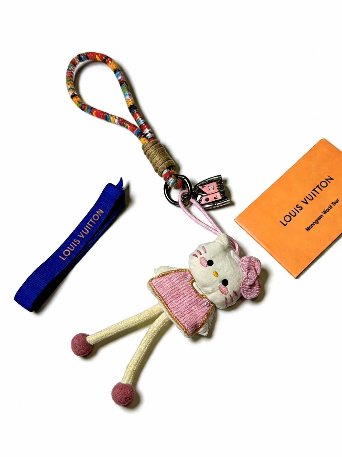 LV Hello Kitty Cream Pink Charm
