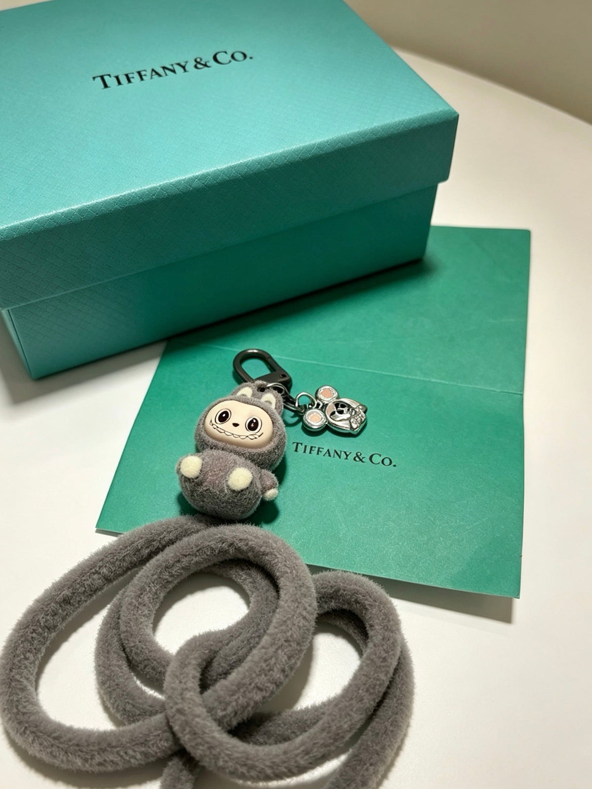 Tiffany Grey Labubu Charm