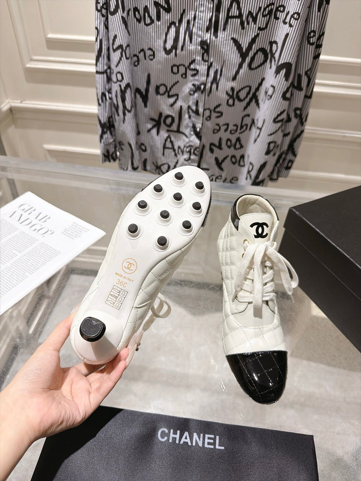 Chanel 2026 Quilted Ankle Boots 70mm Leather 124283
