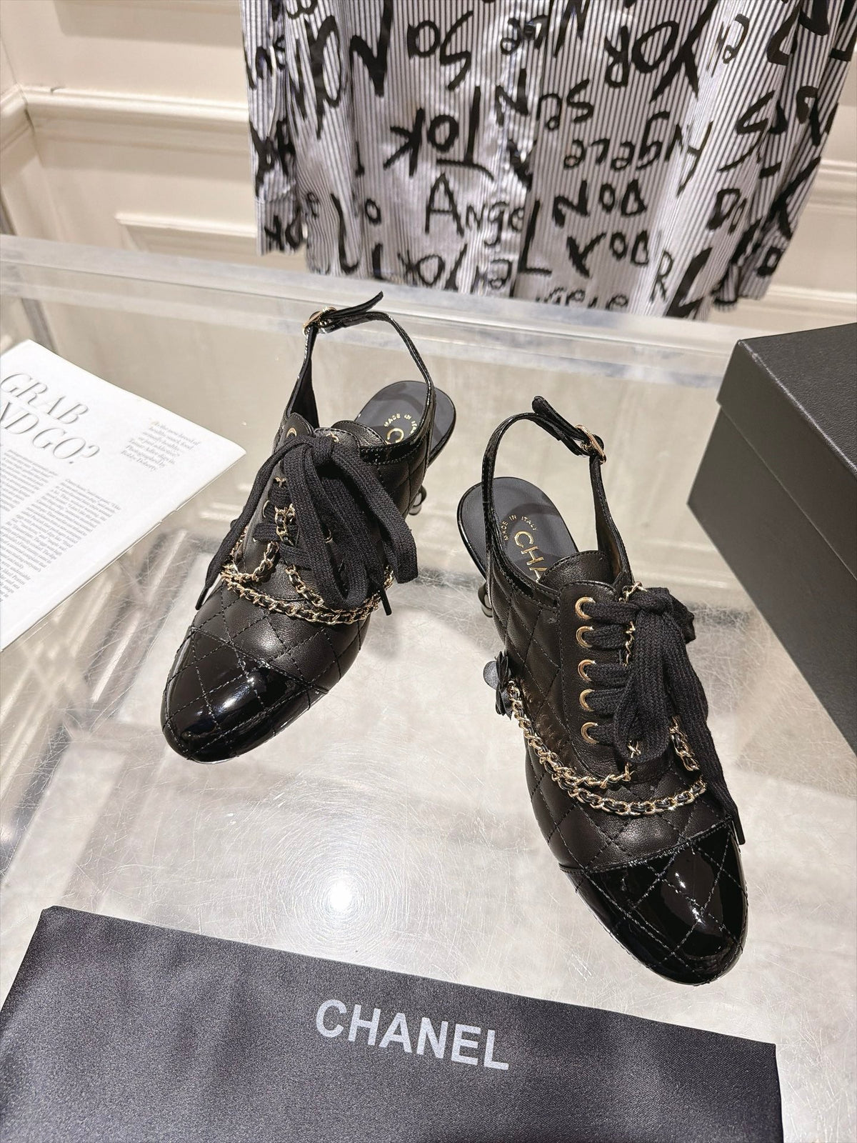 Chanel 2026 Quilted Slingback 70mm Leather 124294