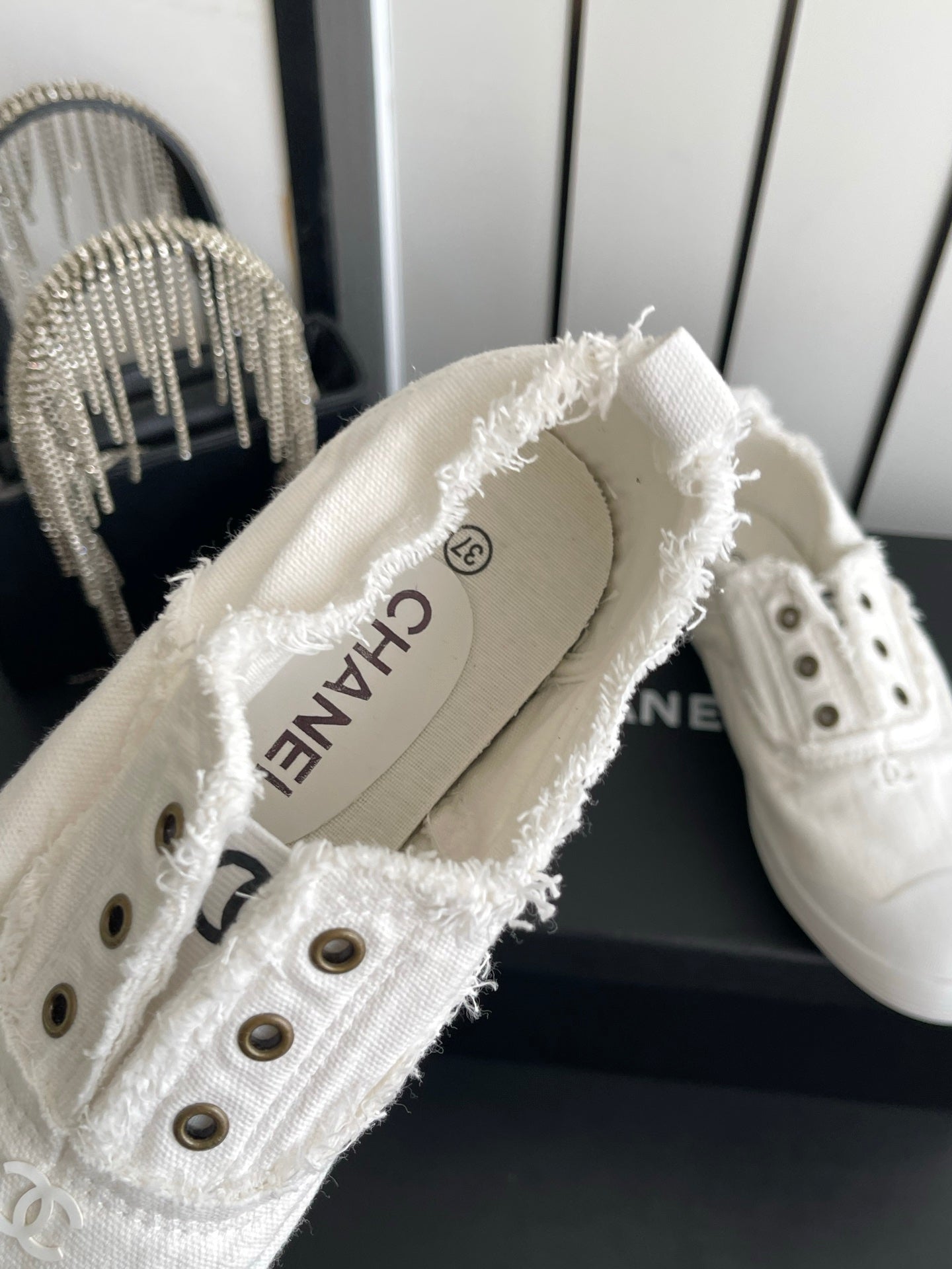Chanel 2026 Slip-on Sneakers Canvas 945159