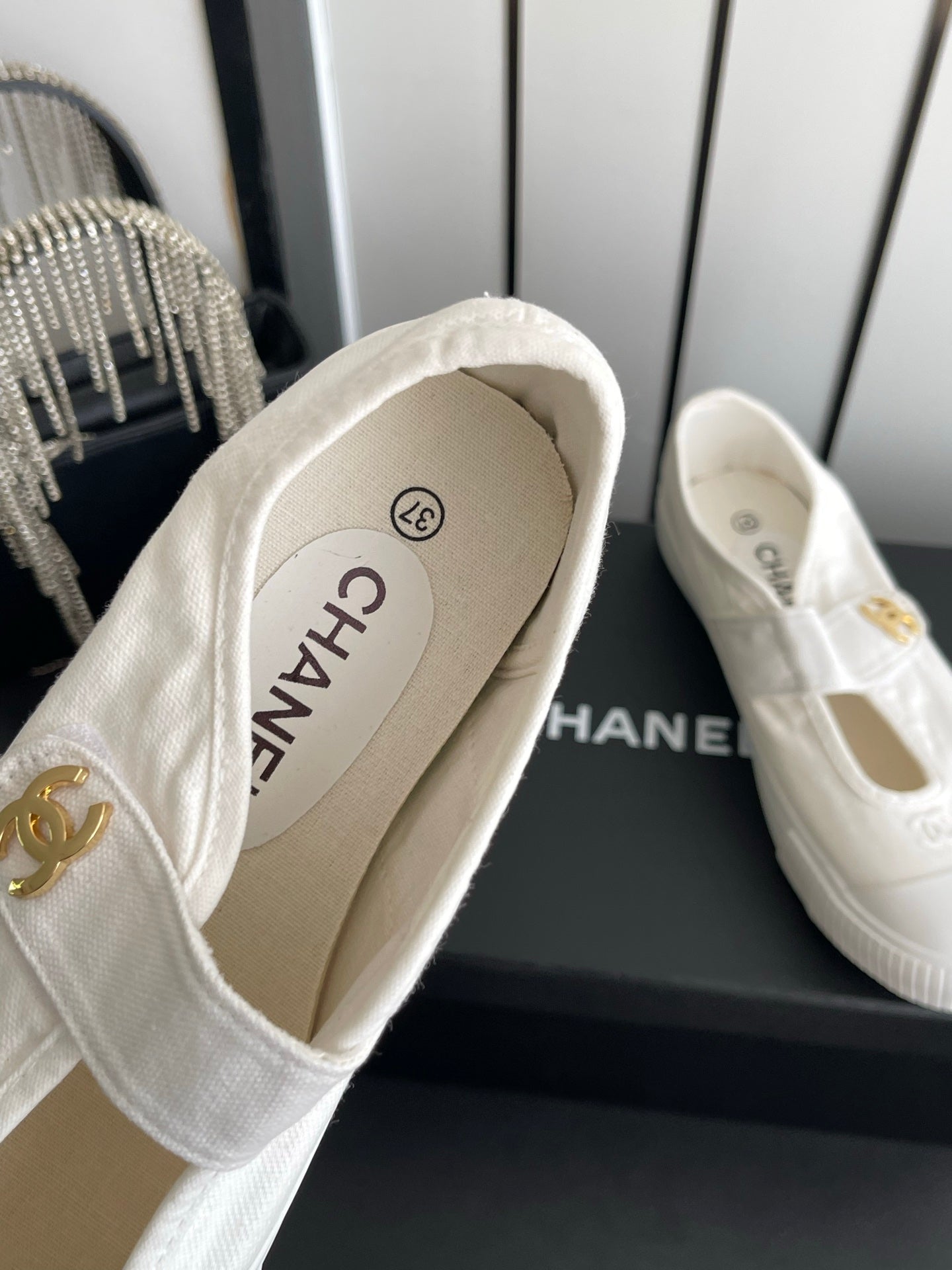 Chanel 2026 Strap Sneakers Canvas 945162