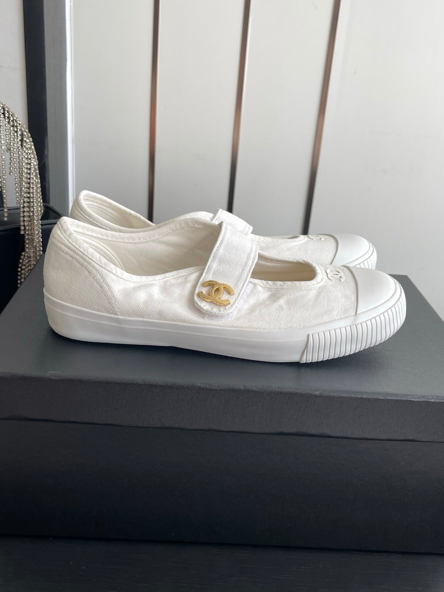 Chanel 2026 Strap Sneakers Canvas 945162