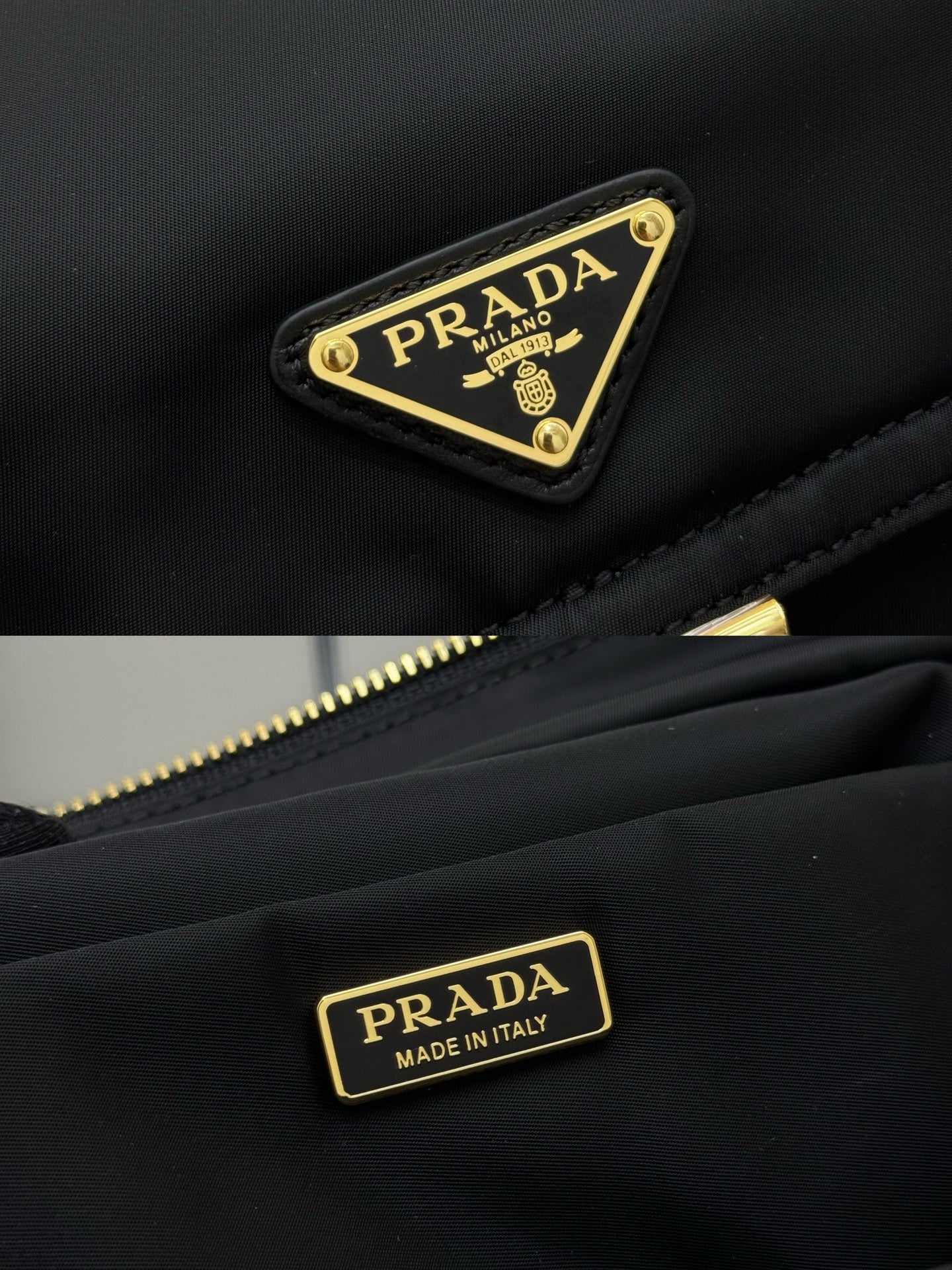 Prada 2026 Explore Shoulder Bag 30cm With Flap Black Re-Nylon