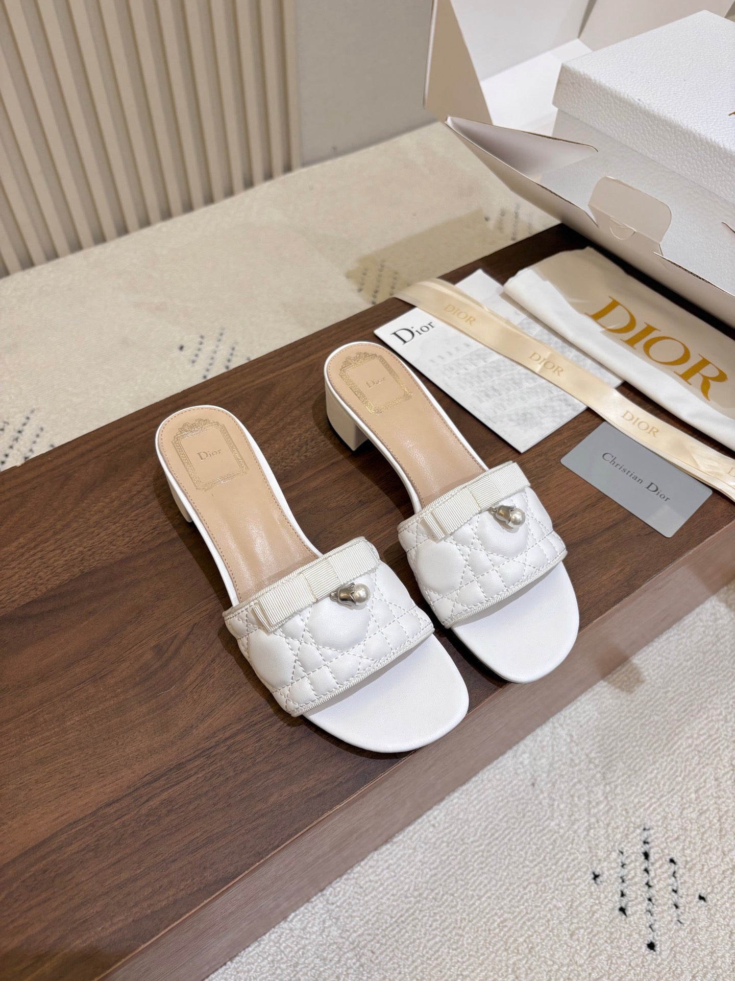 Dior 2026 Cannage Sandals Sheepskin 988362