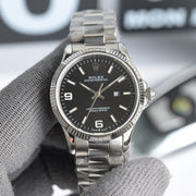 Rolex 25 Oyster 34mm Silver Stainless Steel