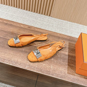 Innocente Slingback Suede Goatskin Orange