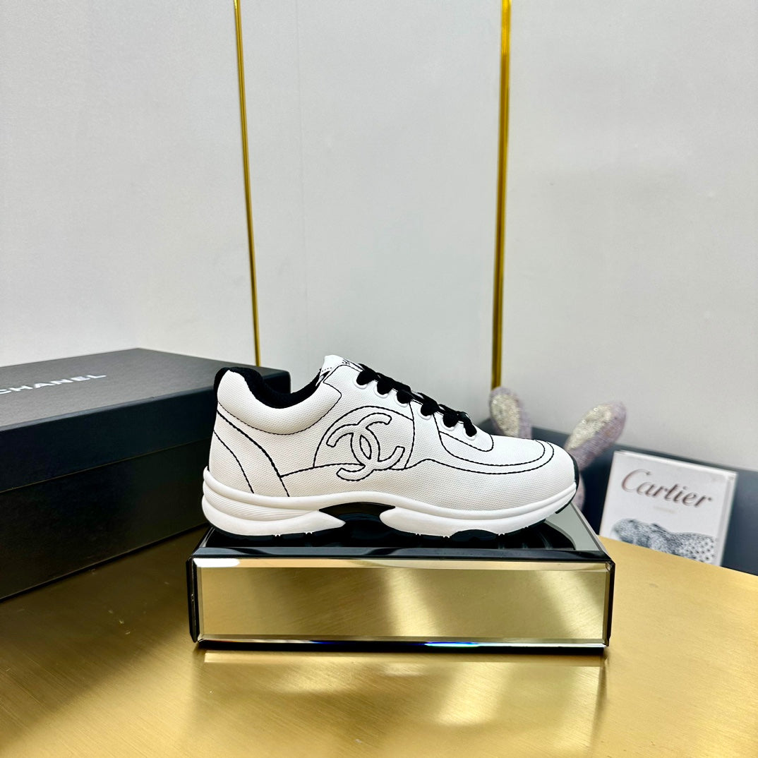Chanel 2026 CC Logo Sneakers Fabric 986968