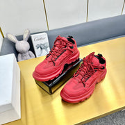 CD Sneaker 50mm In Red Cowhide And Mesh Fabric 111467