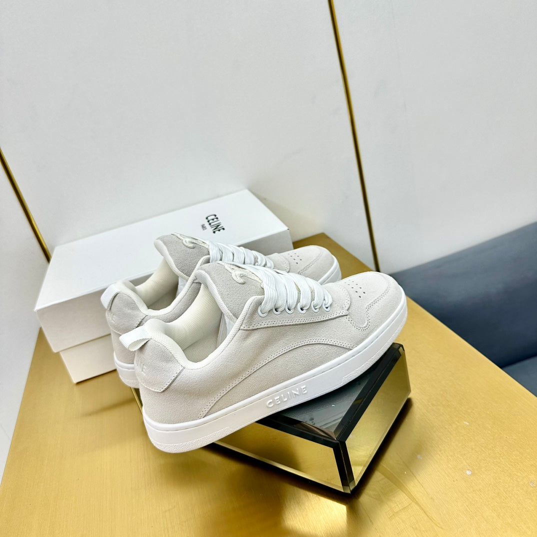Celine 2026 Low Lace-Up Sneakers Suede Leather 987289