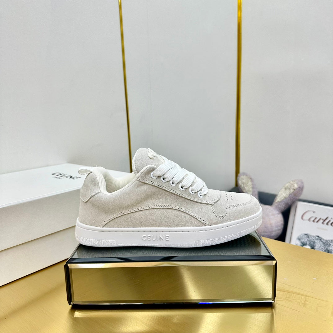 Celine 2026 Low Lace-Up Sneakers Suede Leather 987289