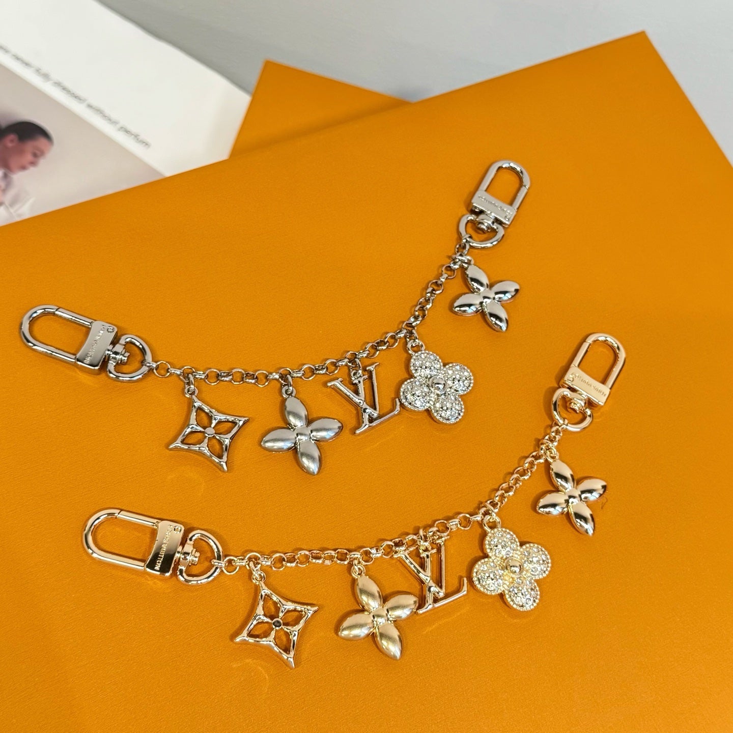 LV Fleur de Monogram Bag Charm