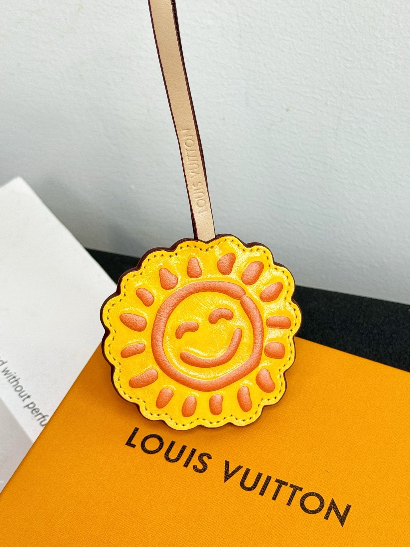 LV Sun Charm Yellow mix Colors Cowhide Canvas