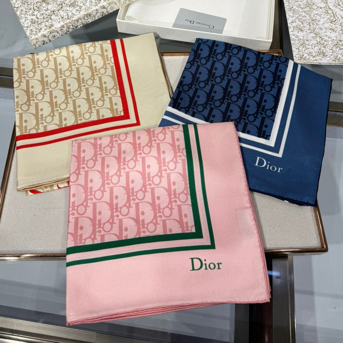 Dior 2026 Les Liaisons Scarf 90cm Silk 201079
