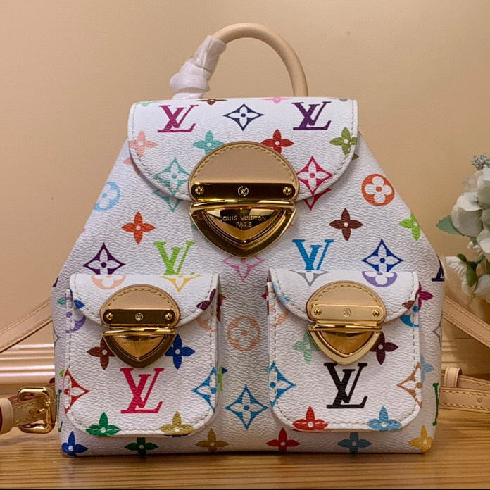 LV Venice LV x TM White Multicolored Monogram Canvas 203340