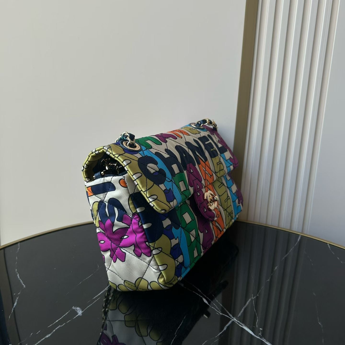 Chanel 2026 Medium Flap Bag 24.5cm Muticolor Fabric
