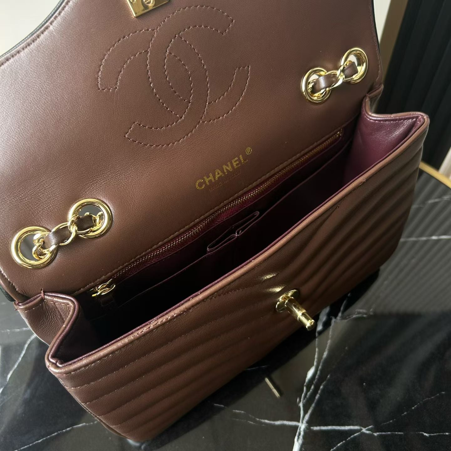 Chanel 2026 Flap Bag 25.5cm Patinated Lambskin