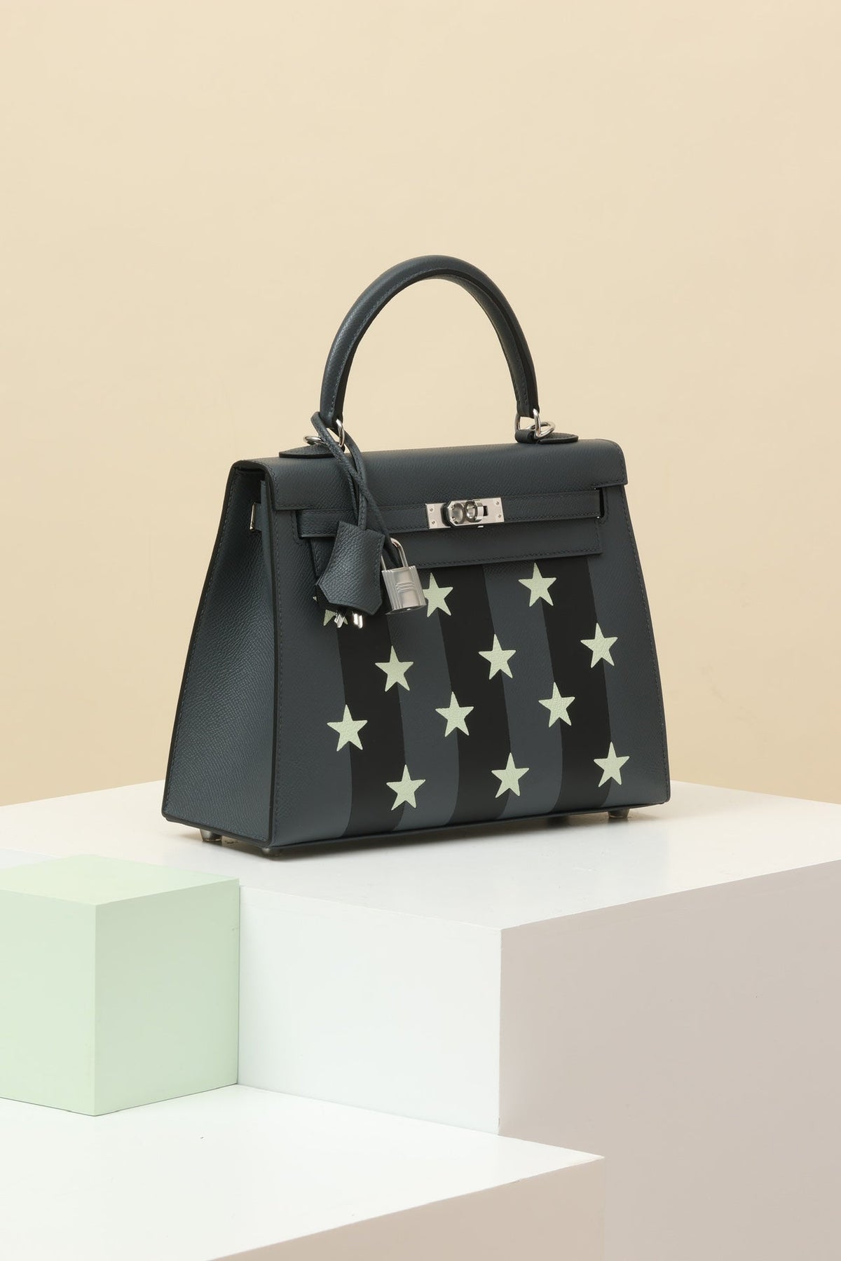 High-end Hermes 2026 Sellier Casaque Etoilee Kelly Bag 25cm Swift Calfskin