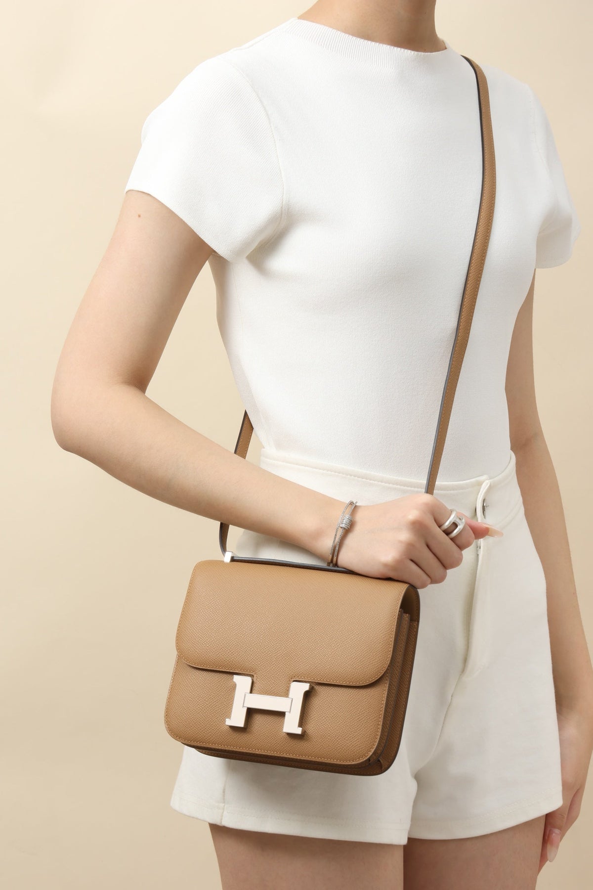 High-end Hermes 2026 Constance Bag 19cm Epsom Calfskin