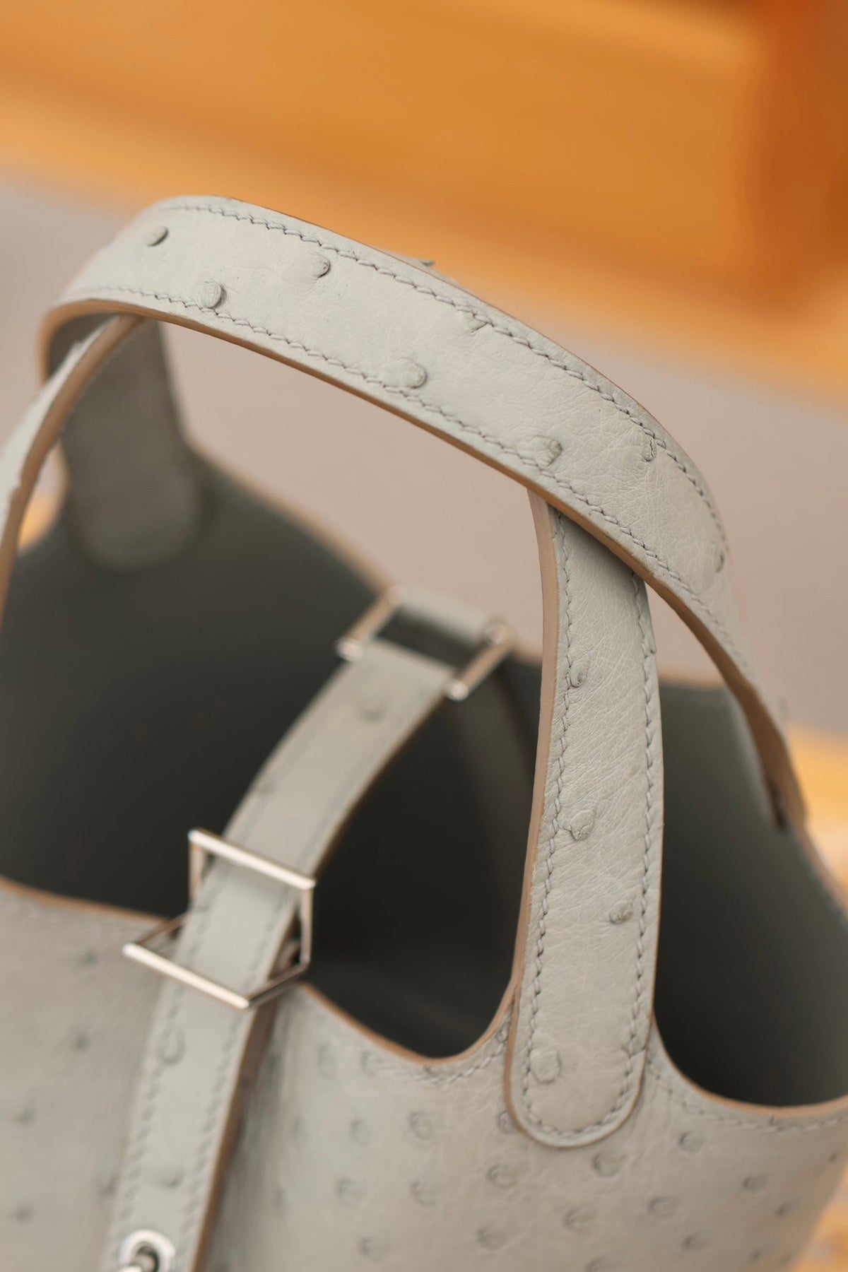 High-end Hermes 2026 Picotin Lock 14 Bag Ostrich Leather