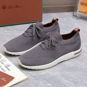 LP lady Flexy Walk  Sneaker Dark Gray Wool And Calfskin 310449