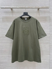 Loewe 25 Relaxed Fit T-shirt Khaki  Green Cotton